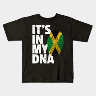 Jamaica Flag Jamaican Pride Dna Island Kids T-Shirt